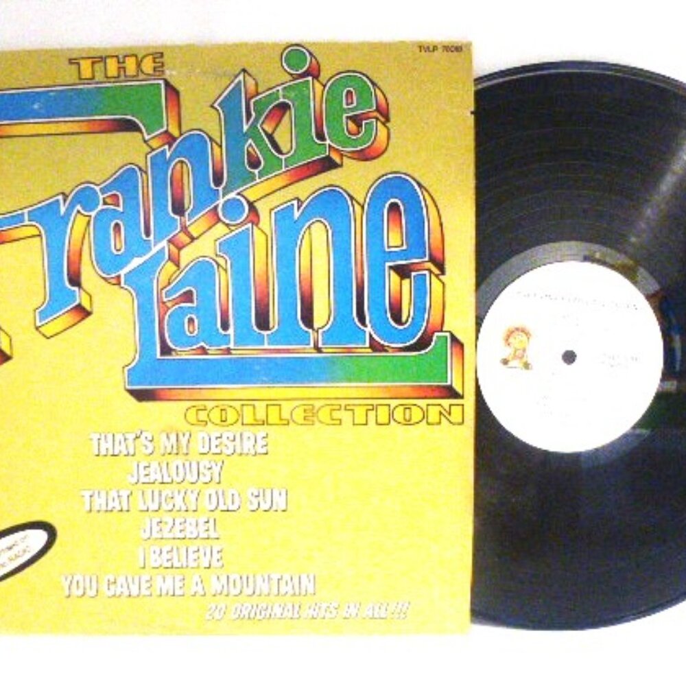 1976 FRANKIE LANE COLLECTION Record LP Vinyl TVLP-760018 Ahed Precision Records